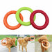 Pet Flying Discs Dog Training Ring Puller Resistant Bite Floating Toy