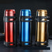 Travel Thermos Flask Water Coffee Bottle Stainless Steel Coffee Cup Mug
