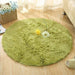 Fluffy Round Rug Carpets Faux Fur Floor Plush Rugs Shaggy Area Rug Modern Mats
