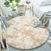 Round Fluffy Rug Carpets Faux Fur Floor Plush Rugs Shaggy Area Rug Modern Mats