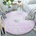 Fluffy Round Rug Carpets Faux Fur Floor Plush Rugs Shaggy Area Rug Modern Mats