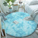 Fluffy Round Rug Carpets Faux Fur Floor Plush Rugs Shaggy Area Rug Modern Mats