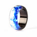 Clear Wood Resin Rings Handmade Colorful Abstract Wood Epoxy Rings  for Women