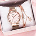 Women Luxury Bracelet Watch Magnetic Strap Ladies Fashionable Wristwatch
