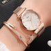 Women Luxury Bracelet Watch Magnetic Strap Ladies Fashionable Wristwatch