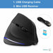Rechargeable Wireless Mouse Ergonomic Optical 1000/1600/2400 DPI Vertical Gaming Mouse