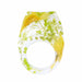 Transparent Dried Flower Handmade Resin Rings Colorful Ink Pattern Women Fashion Jewelry Rings