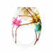Transparent Dried Flower Handmade Resin Rings Colorful Ink Pattern Women Fashion Jewelry Rings