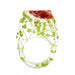 Transparent Dried Flower Handmade Resin Rings Colorful Ink Pattern Women Fashion Jewelry Rings