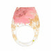 Transparent Dried Flower Handmade Resin Rings Colorful Ink Pattern Women Fashion Jewelry Rings