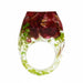 Transparent Dried Flower Handmade Resin Rings Colorful Ink Pattern Women Fashion Jewelry Rings