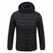 Men Winter Warm USB Heating Jackets Smart Thermostat Hooded Waterproof Jackets