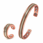 Copper Bracelet Healing Energy Jewelry Men Women Rose Gold Adjustable Bracelets