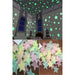 50pcs 3D Stars Glow In Dark Luminous Fluorescent Plastic Wall Sticker Home Decor