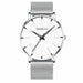 Minimalist Men Fashion Ultra Thin Watches Simple Men Stainless Steel Mesh Belt Watch