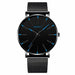 Minimalist Men Fashion Ultra Thin Watches Simple Men Stainless Steel Mesh Belt Watch