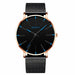 Minimalist Men Fashion Ultra Thin Watches Simple Men Stainless Steel Mesh Belt Watch