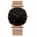 Minimalist Men Fashion Ultra Thin Watches Simple Men Stainless Steel Mesh Belt Watch