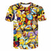 Men's T-shirt 3D Printed Simpson Casual Fashion Printed Men T-Shirts
