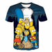 Men's T-shirt 3D Printed Simpson Casual Fashion Printed Men T-Shirts