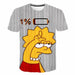 Men's T-shirt 3D Printed Simpson Casual Fashion Printed Men T-Shirts