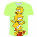 Men's T-shirt 3D Printed Simpson Casual Fashion Printed Men T-Shirts