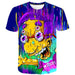 Men's T-shirt 3D Printed Simpson Casual Fashion Printed Men T-Shirts