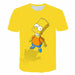 Men's T-shirt 3D Printed Simpson Casual Fashion Printed Men T-Shirts