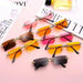 Rimless Diamond Sunglasses Women Rectangle Crystal Vintage Rhinestone Glasses Eyewear