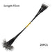 20PCS Anti Bite Steel Fishing Line 15cm-30cm Steel Wire Leader With Swivel Fishing Accessory