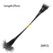 20PCS Anti Bite Steel Fishing Line 15cm-30cm Steel Wire Leader With Swivel Fishing Accessory