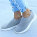 Women Flat Slip On Shoes Lightweight Solid Color Sneakers Summer Flats Shoes