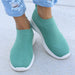 Women Flat Slip On Shoes Lightweight Solid Color Sneakers Summer Flats Shoes