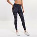 Women High Waist Printed Color Yoga Naked-feel Tummy Control Workout leggings