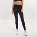 Women High Waist Printed Color Yoga Naked-feel Tummy Control Workout leggings