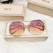 Women Luxury Sunglasses All Season Rimless Designer High Quality Gradient Sunglasses