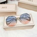 Women Luxury Sunglasses All Season Rimless Designer High Quality Gradient Sunglasses