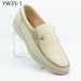 Men's business casual shoes leather rice white light shoes breathable soft soles