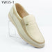 Men's business casual shoes leather rice white light shoes breathable soft soles