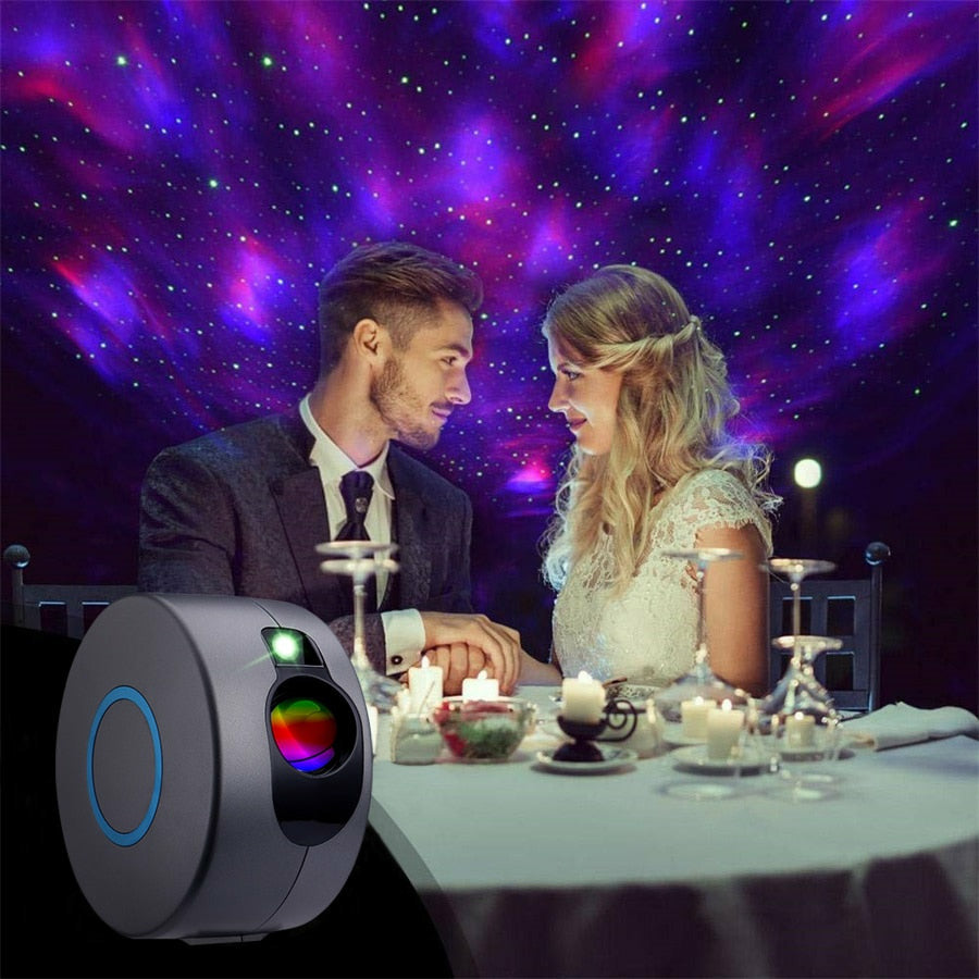 Orb Projector Laser Galaxy Starry Sky Projector Rotating Colorful Nebula Cloud Light ...