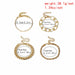 Punk Curb Cuban Chain Bracelets Set Women Thick Gold Color Charm Bracelets Jewelry