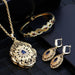 Arabic Ethnic Jewelry Sets Necklace Earring Bracelet Morocco Caftan Fashion Accessories