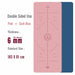 Double Sided Yoga Mat Position Line Pilates Non Slip Fitness Gym Yoga Mats