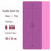 Double Sided Yoga Mat Position Line Pilates Non Slip Fitness Gym Yoga Mats