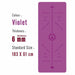 Double Sided Yoga Mat Position Line Pilates Non Slip Fitness Gym Yoga Mats