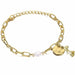 Vintage Gold Pearl Bracelet Korean Design Punk Bracelets Women Fashion Jewelry