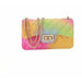 Women Jelly Chain Bag Ladies Rainbow PVC Bag Shoulder Handbag