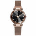 Ladies Magnetic Starry Sky Clock Luxury Women Watches Fashion Diamond Wrist Watch