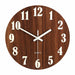 Luminous Wall Clock 12 Inch Wooden Silent Non-Ticking Night Lights Wall Clocks