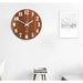 Luminous Wall Clock 12 Inch Wooden Silent Non-Ticking Night Lights Wall Clocks